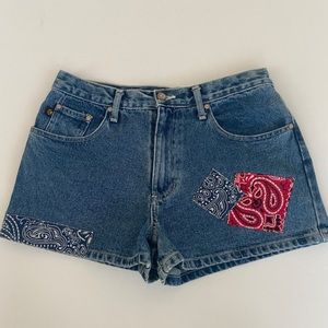 VINTAGE denim patchwork denim